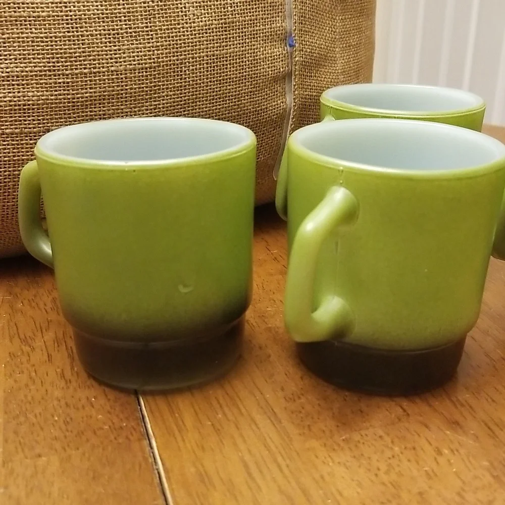 Anchor Hocking Fire-King Ware Cups set of 4 - Picture 3 of 12